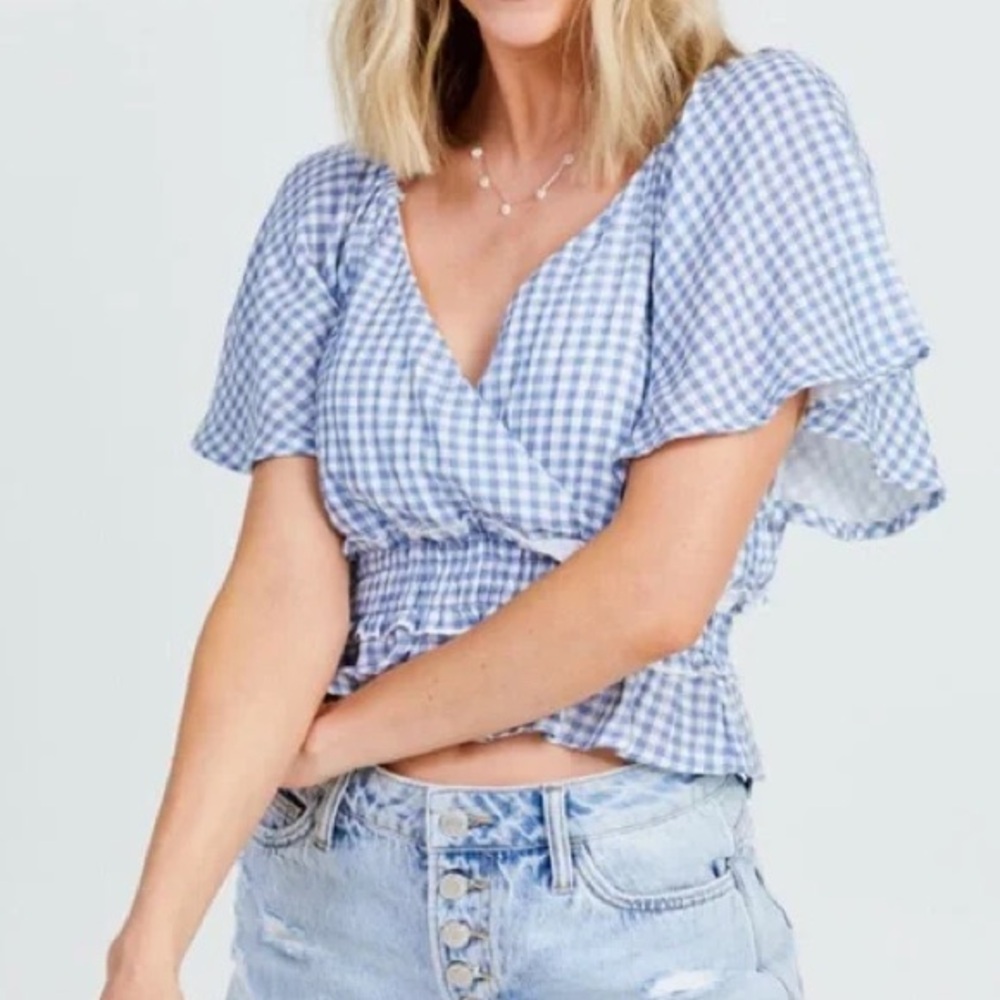 Altered state cropped blouse